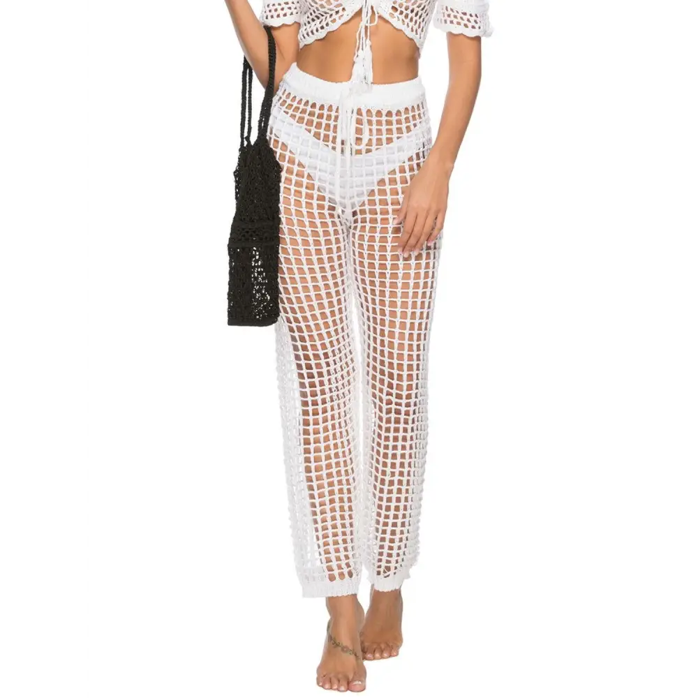 Sultry Cutout High Waist Swim Pants for Beach Glamour