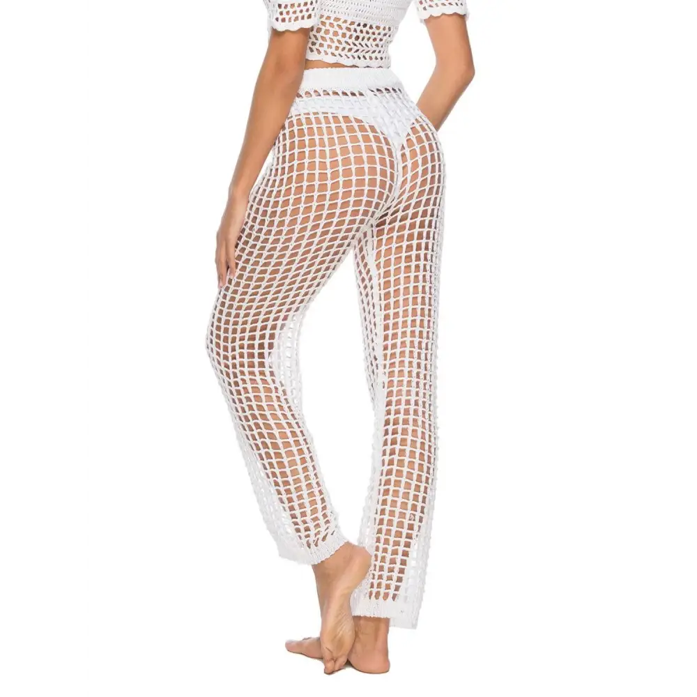 Sultry Cutout High Waist Swim Pants for Beach Glamour