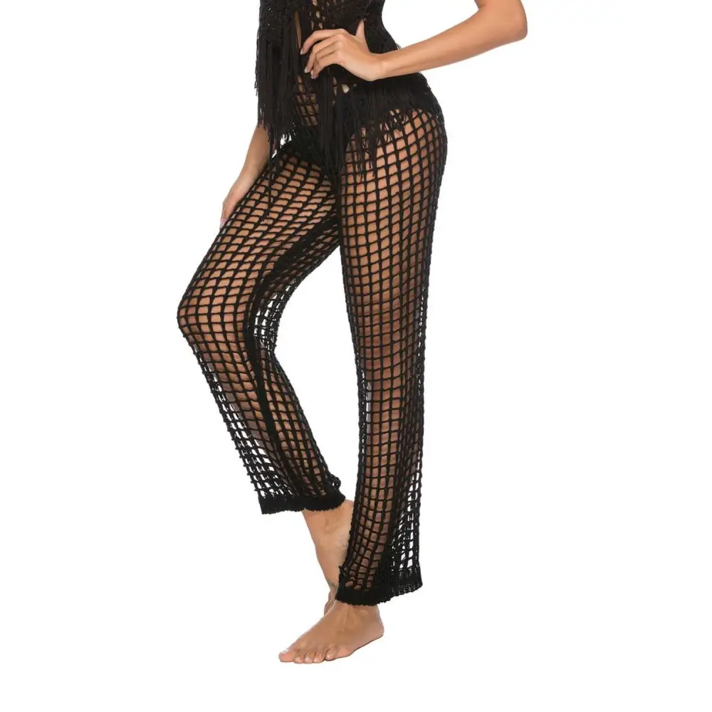 Sultry Cutout High Waist Swim Pants for Beach Glamour