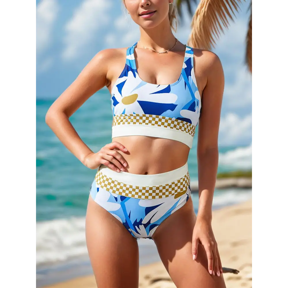 Daisy Wide Strap Two-Piece Swim Set