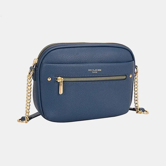 David Jones Chain Detail Small Crossbody Bag - CM Fashion