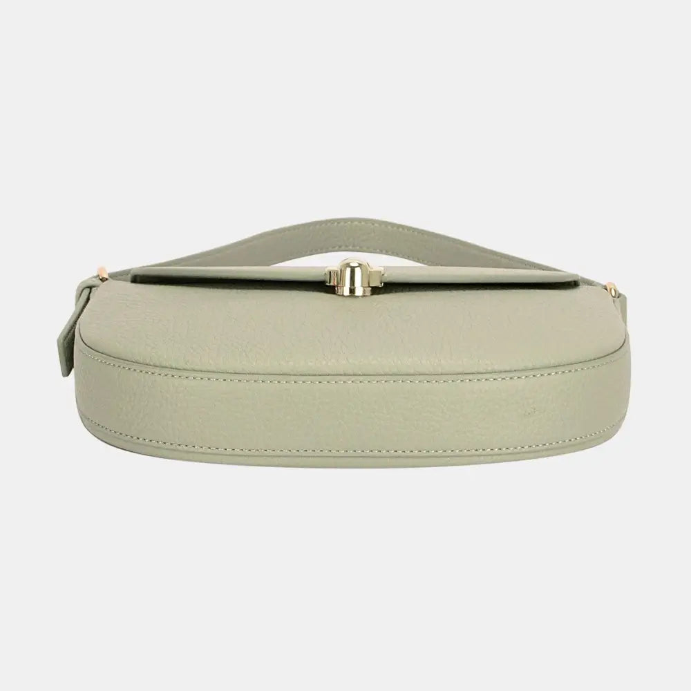 Chic David Jones Metal Buckle Shoulder Bag