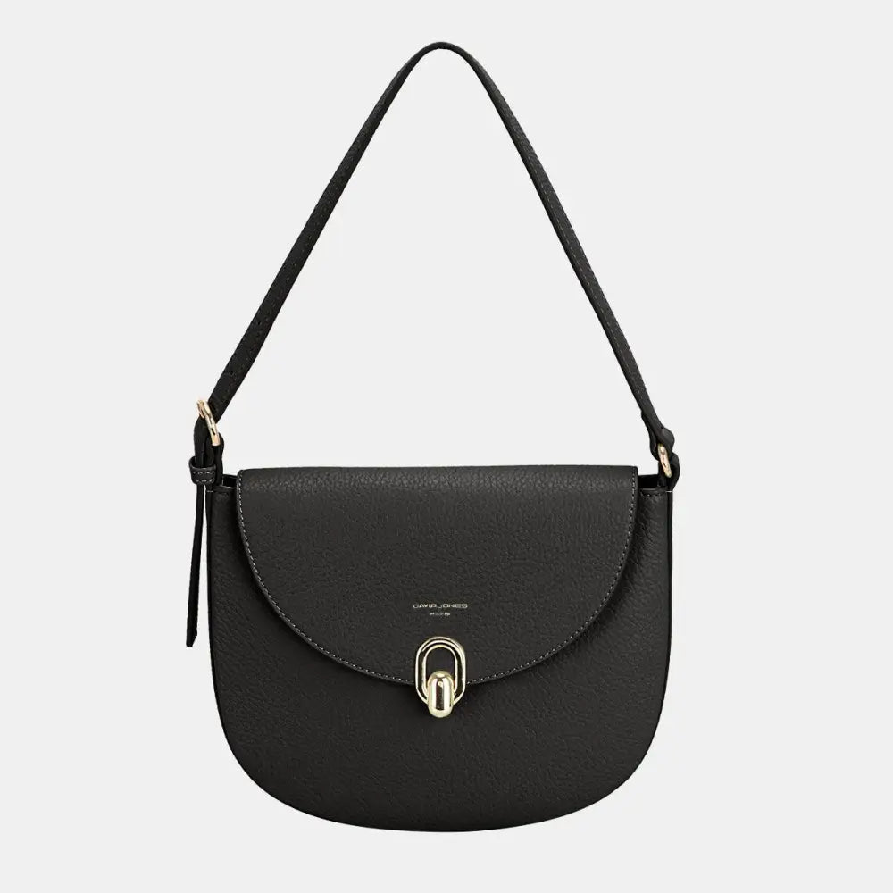 Chic David Jones Metal Buckle Shoulder Bag