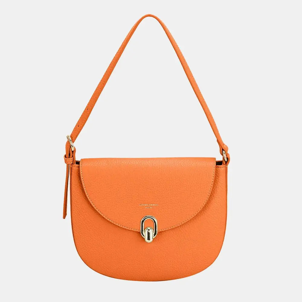 Chic David Jones Metal Buckle Shoulder Bag