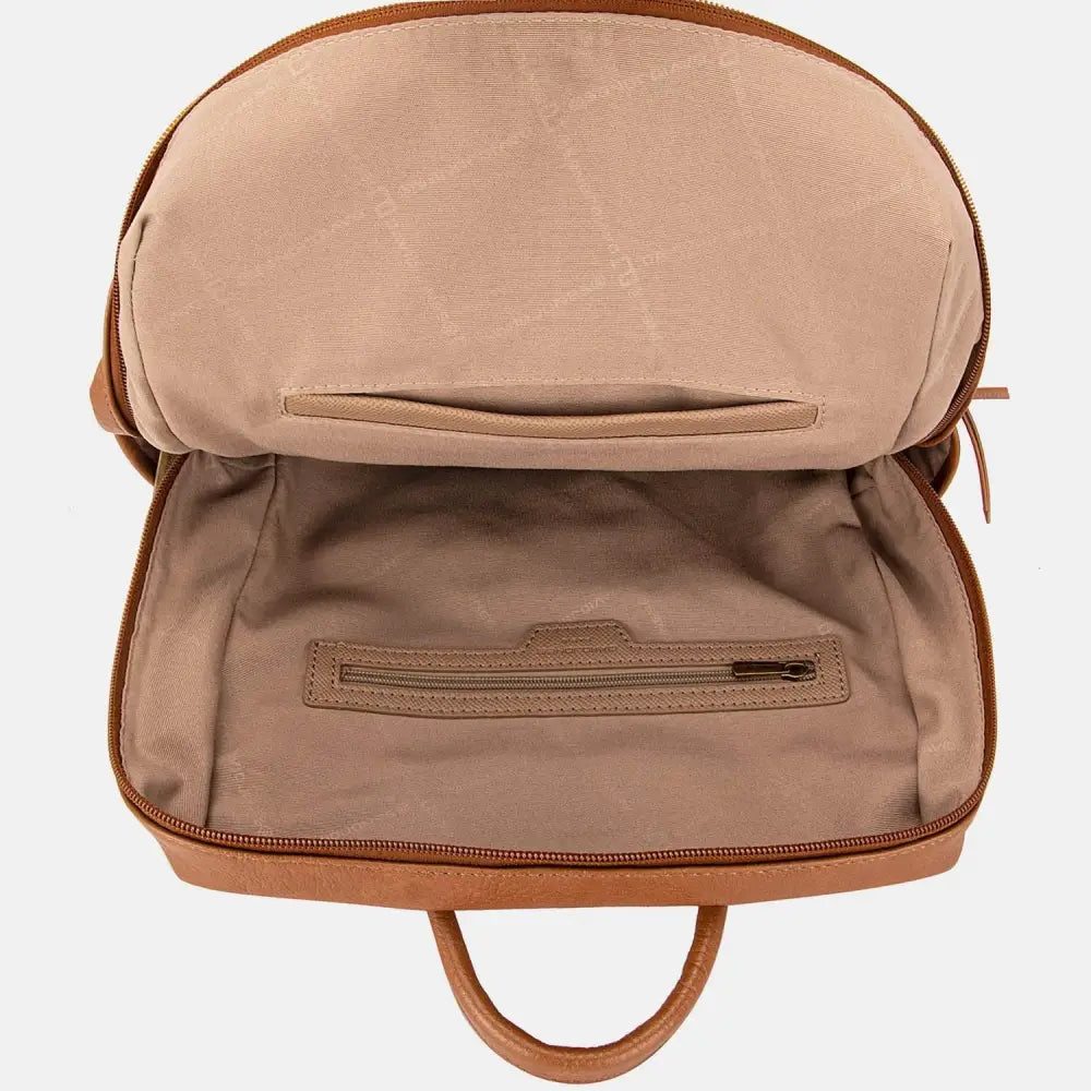 Stylish David Jones PU Leather Backpack for Fashion-Forward Adventurers