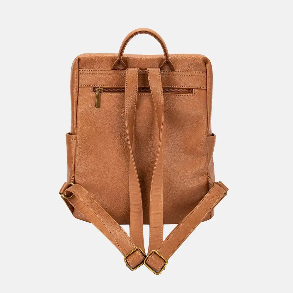 Stylish David Jones PU Leather Backpack for Fashion-Forward Adventurers