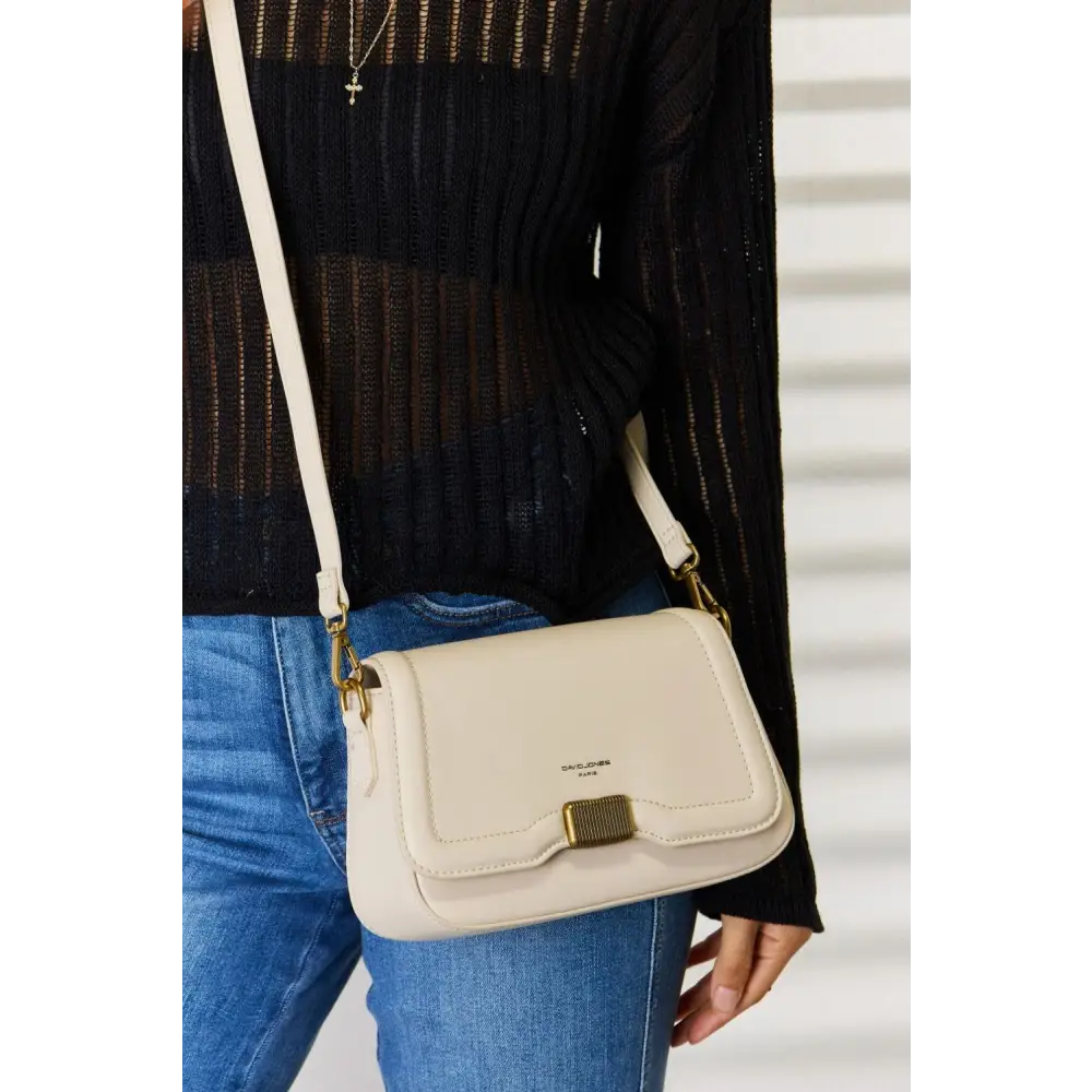 David Jones PU Leather Crossbody Bag