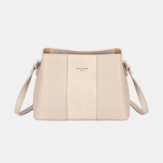 David Jones PU Leather Crossbody Bag - CM Fashion