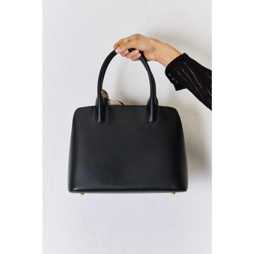 Elegant David Jones PU Leather Handbag for Timeless Style