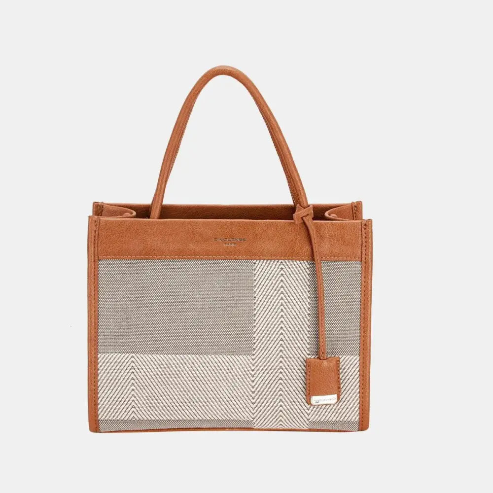 Stylish David Jones Striped Contrast Tote for Everyday Elegance