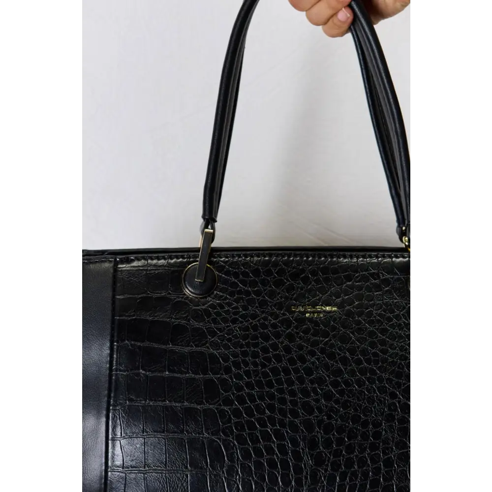 David Jones Texture PU Leather Handbag Original Tags Bold Croc Vibe