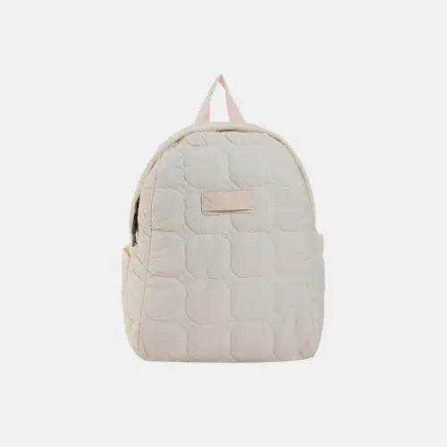 Quilted Polyester Backpack Bag - CM Fashion