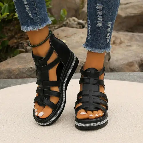 Dazzling Wedge Sandals