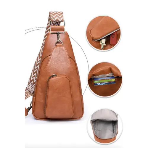 Dazzling Trip Pu Leather Sling Bag by Adored