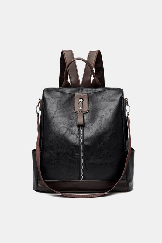 PU Leather Large Backpack Bag - CM