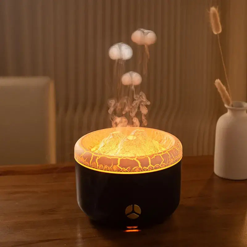 Elevate Your Space with the Black Flame Humidifier and Aromatherapy Diffuser