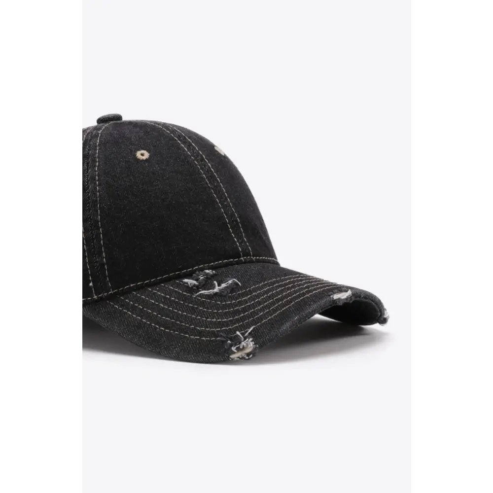 Distressed Adjustable Baseball Cap