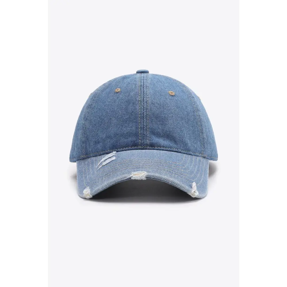 Distressed Adjustable Baseball Cap