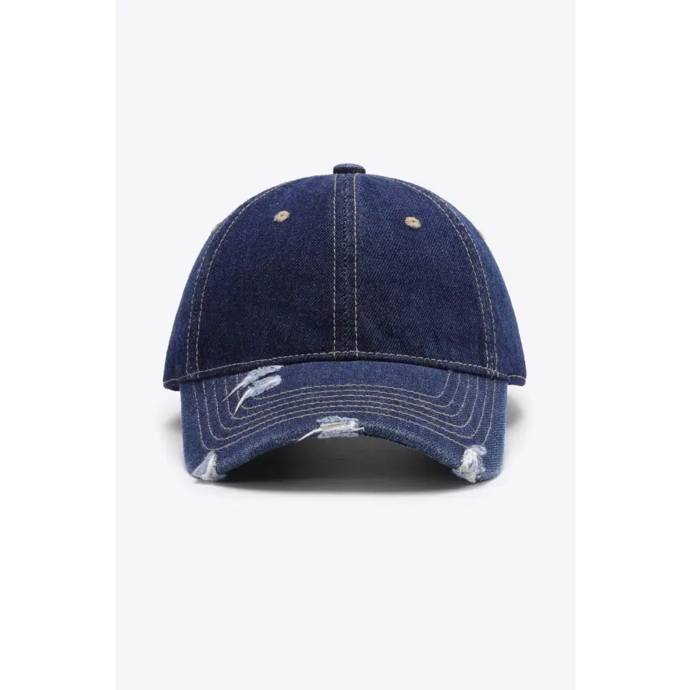 Distressed Adjustable Baseball Cap