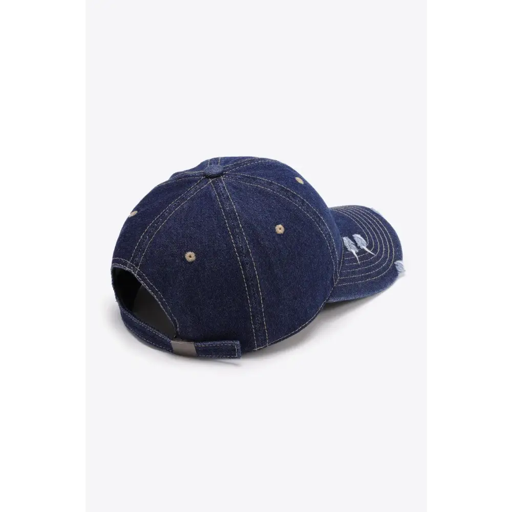 Distressed Adjustable Baseball Cap