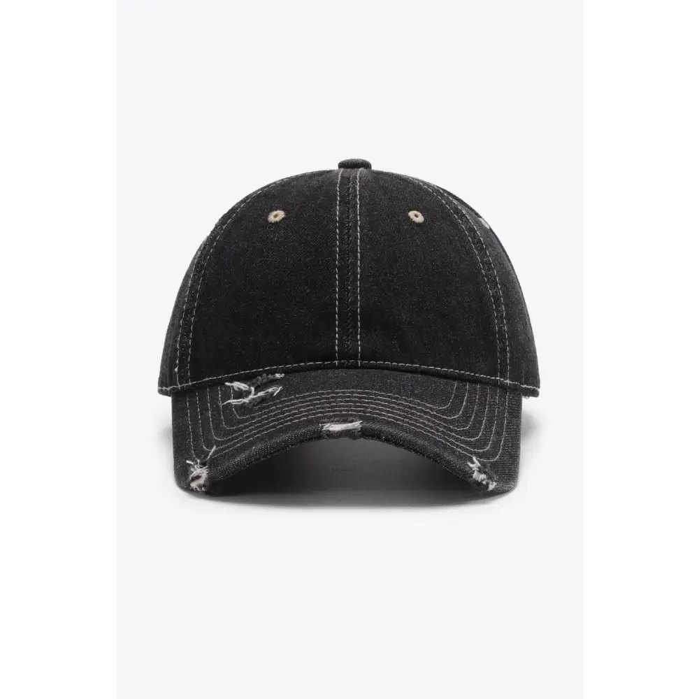 Distressed Adjustable Baseball Cap