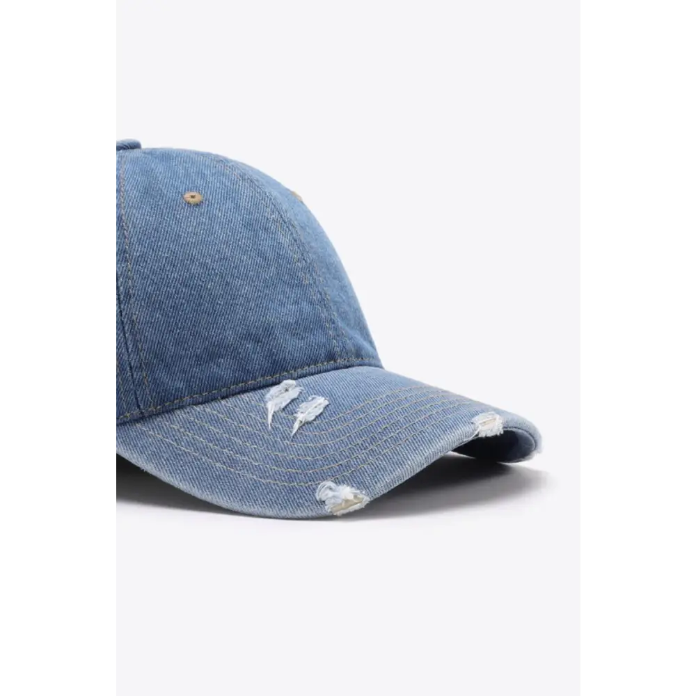 Distressed Adjustable Baseball Cap