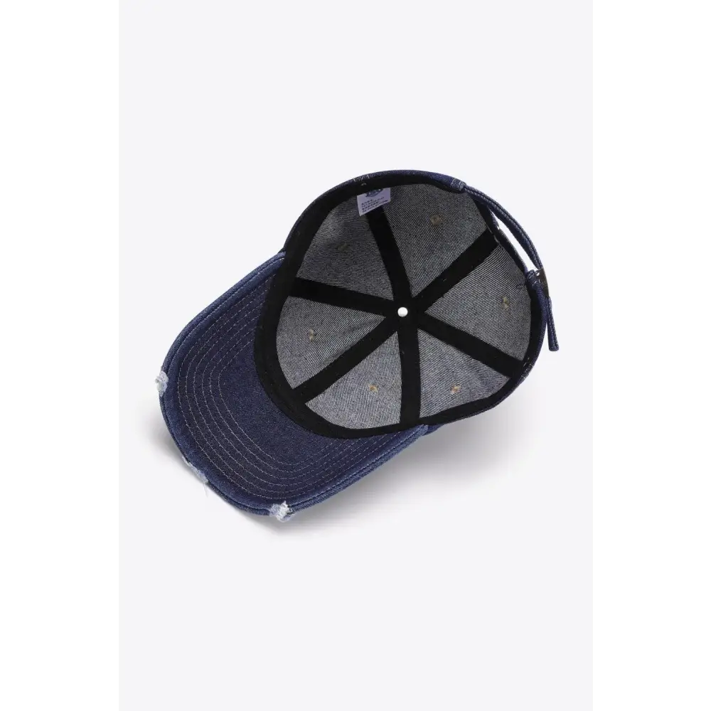 Distressed Adjustable Baseball Cap