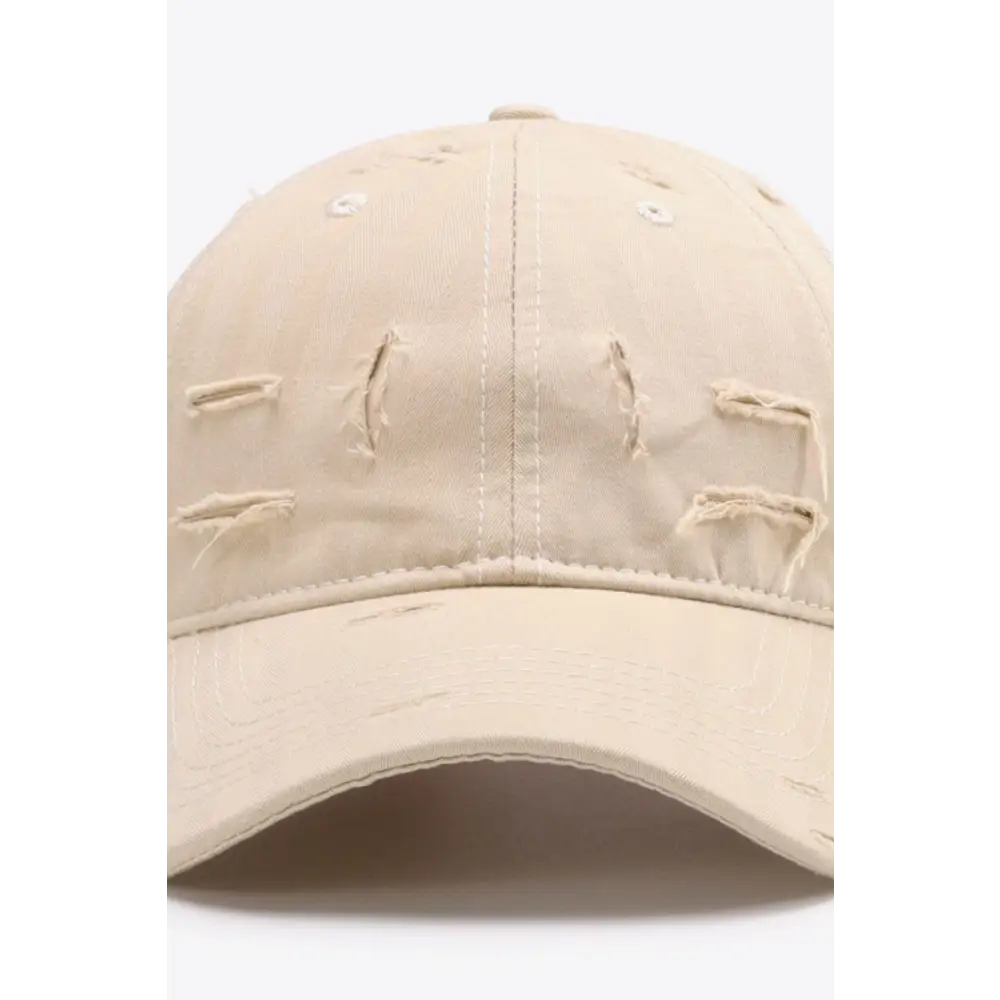 Distressed Adjustable Baseball Cap