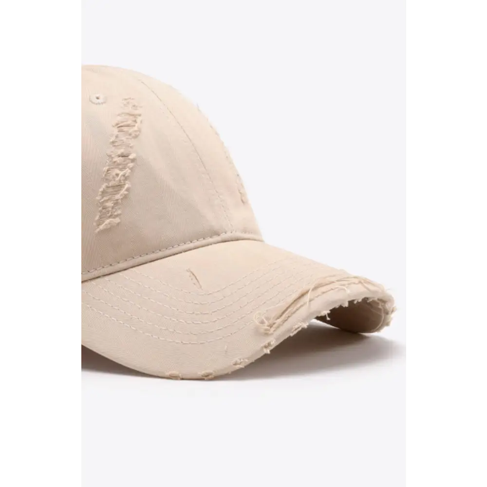 Distressed Adjustable Baseball Cap