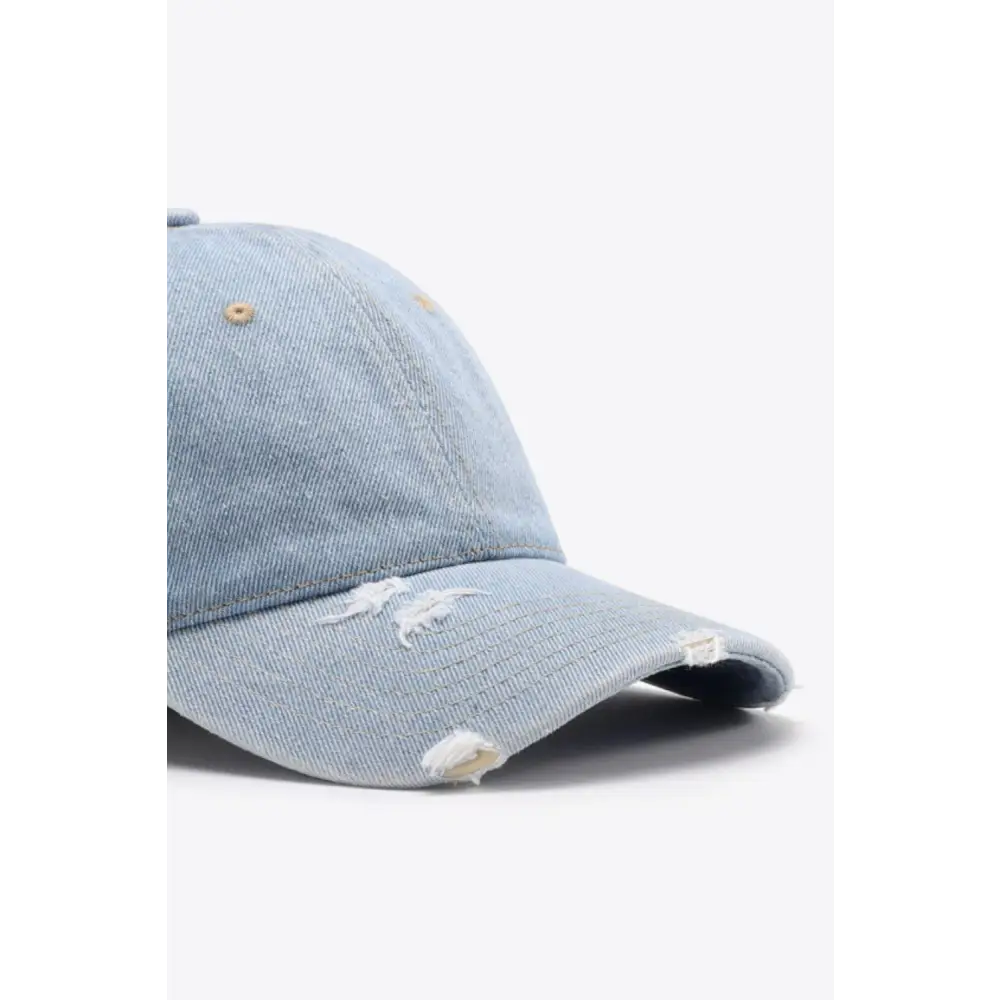 Distressed Adjustable Baseball Cap