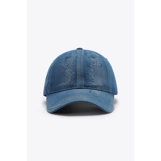 Distressed Adjustable Baseball Cap - CM Fashion