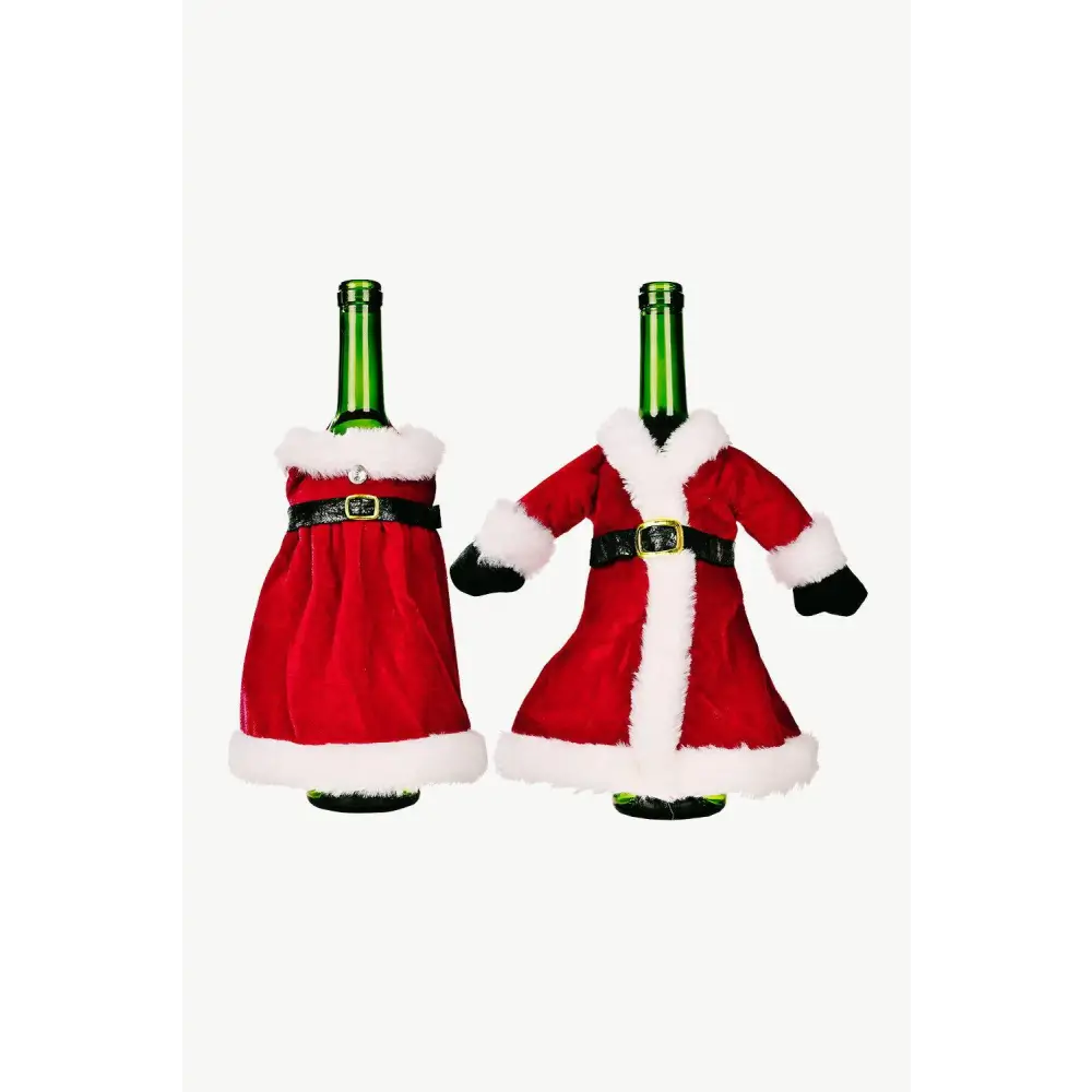 Dress Your Bottles in Festive Style with Christmas Dress Wine Covers