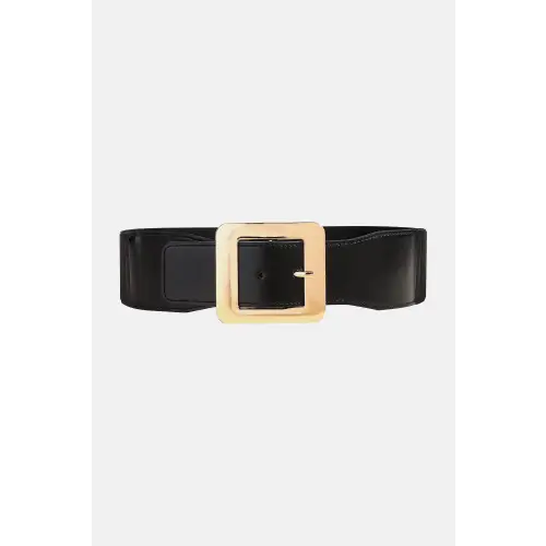 Alloy Buckle PU Leather Belt - CM Fashion