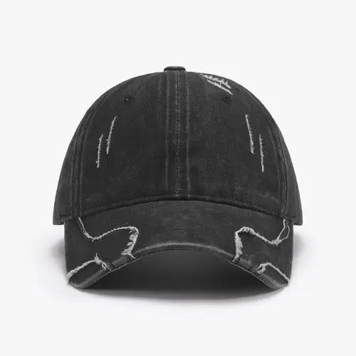 Raw Hem Adjustable Cap - CM Fashion