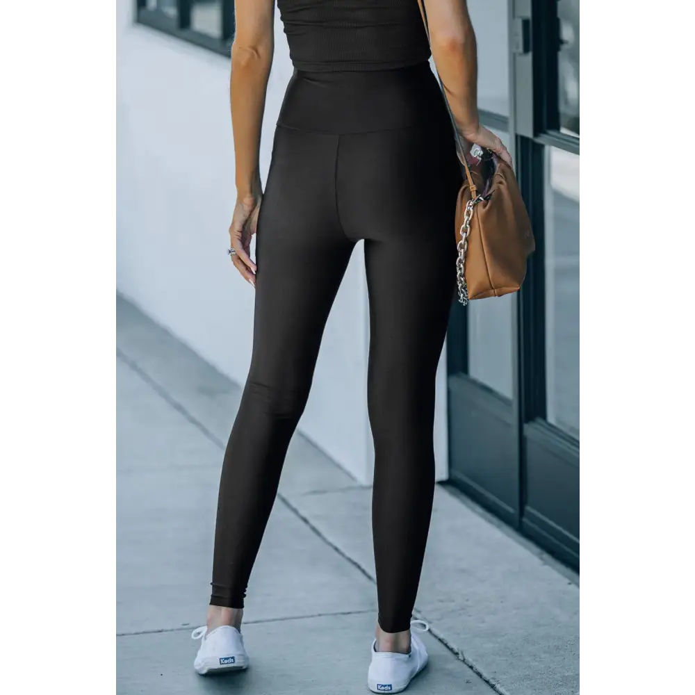 Elevate Your Style with Black Waist Cincher High Rise Tight Leggings