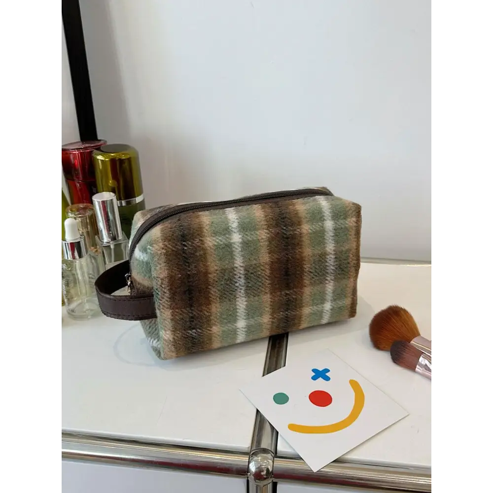 Elevate Your Style with the Original Contrast Plaid Clutch Bag