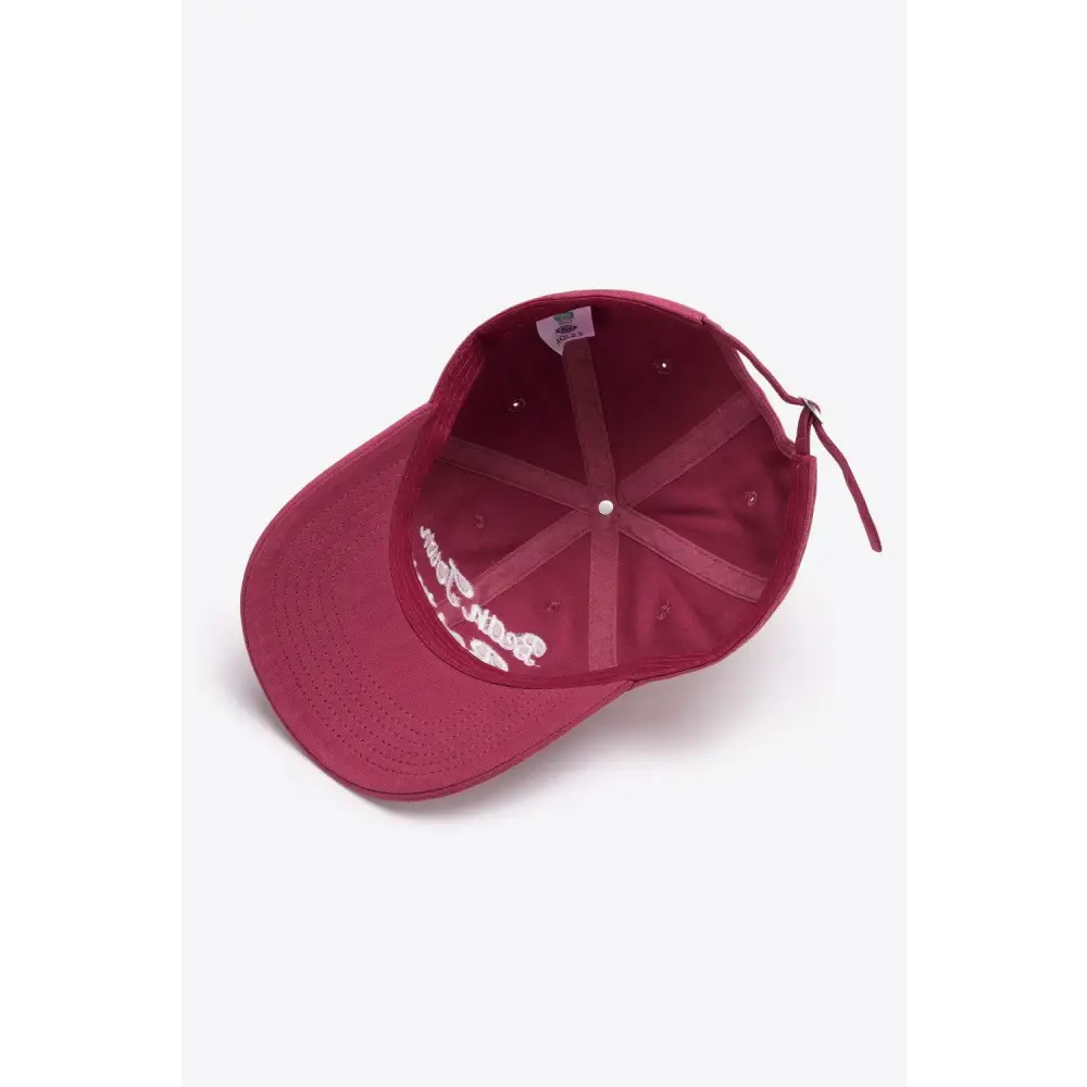 Embroidered Graphic Adjustable Baseball Cap