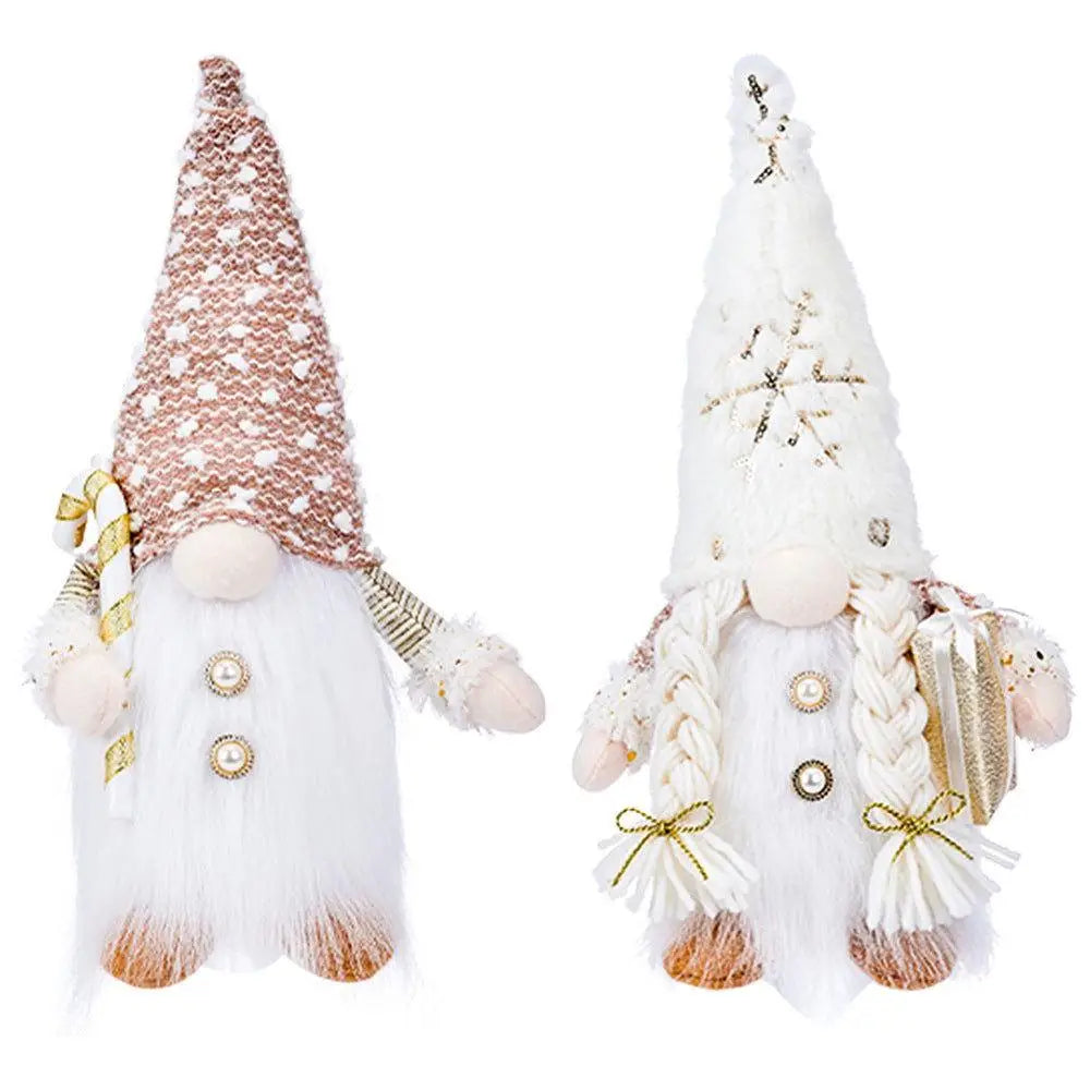 Enchanting Light-Up Faceless Gnome Figurines for Christmas Cheer