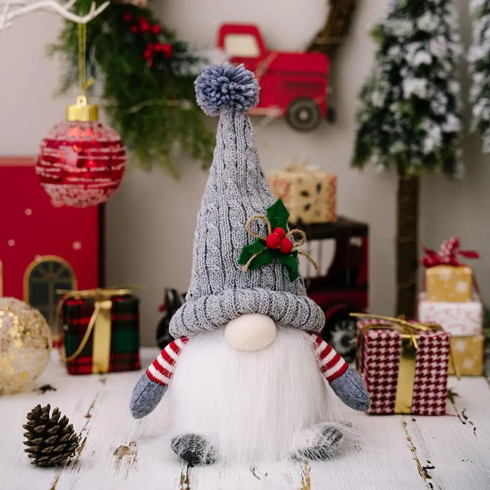 Enchanting Light-Up Short Leg Faceless Gnomes for Christmas Cheer