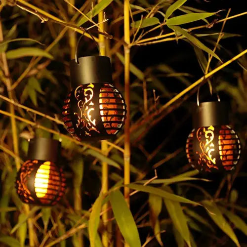 Enchanting Solar Flame Lights with Waterproof Flickering Lanterns