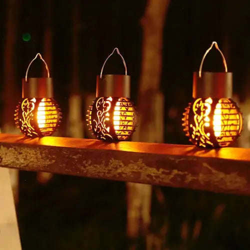 Enchanting Solar Flame Lights with Waterproof Flickering Lanterns 