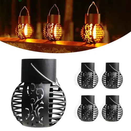 Enchanting Solar Flame Lights with Waterproof Flickering Lanterns