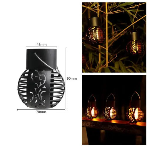 Enchanting Solar Flame Lights with Waterproof Flickering Lanterns