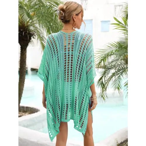 Ethereal Angel Wings Slit Dolman Sleeve Cover-Up for Beach Bliss