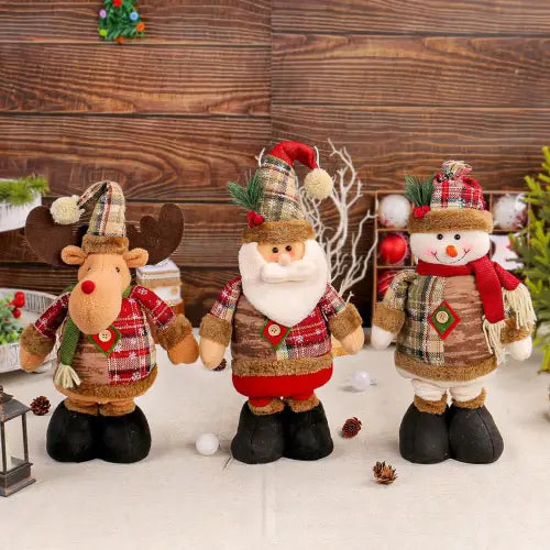 Exciting Telescopic Santa and Snowman Dolls for Festive Christmas Displays