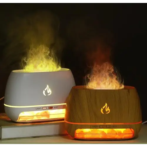 Experience Enchantment with the Salt Stone Simulation Flame Diffuser