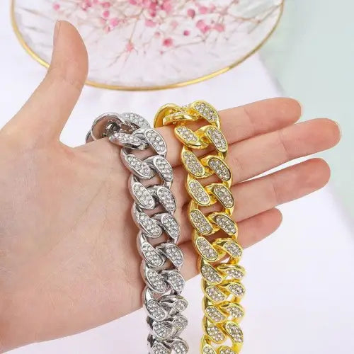 Cuban Chain Diamond Jewelry Set
