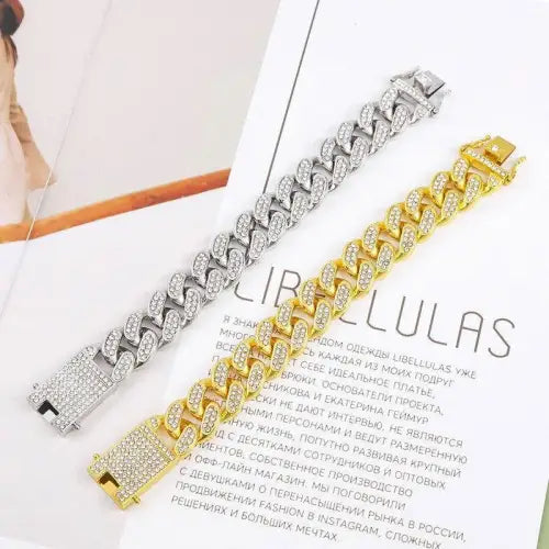 Cuban Chain Diamond Jewelry Set