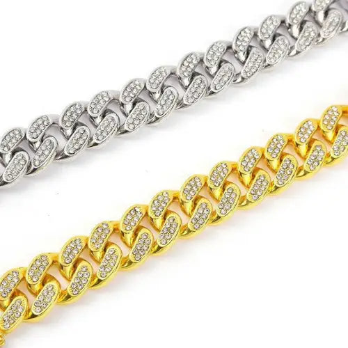 Cuban Chain Diamond Jewelry Set