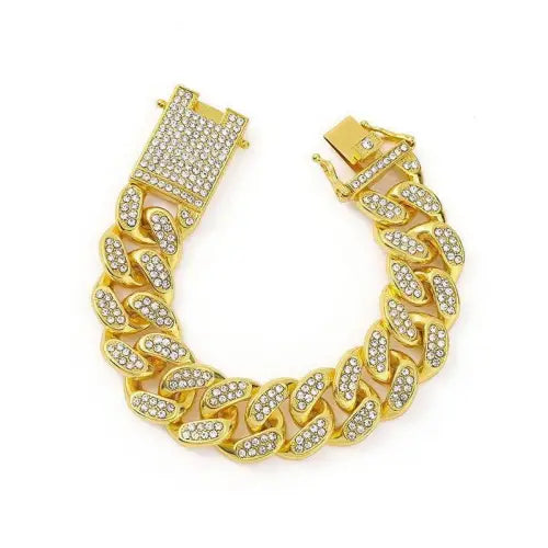 Cuban Chain Diamond Jewelry Set